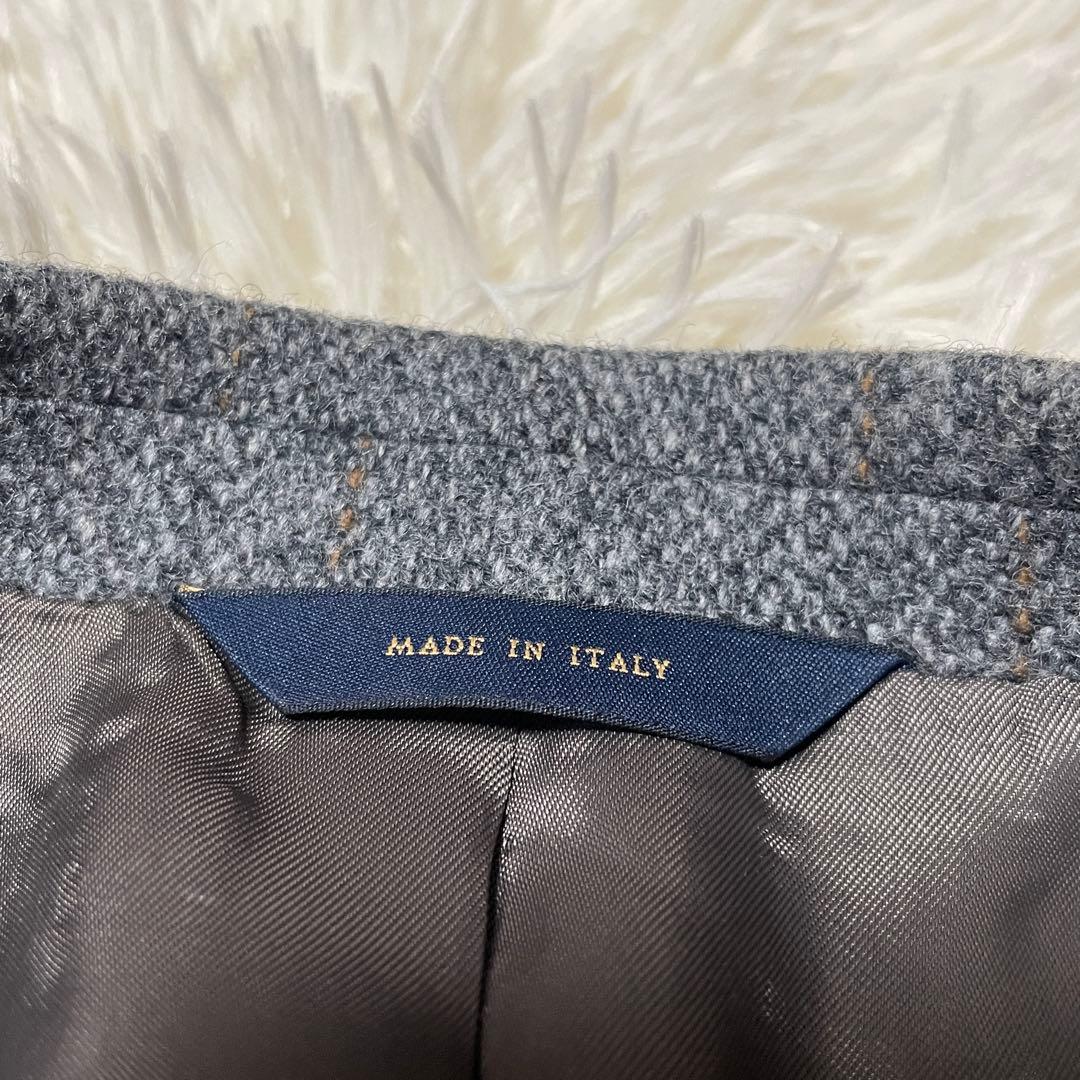 【KKパッパ】ブルックスブラザーズ イタリア製 ツイード くるみボタン