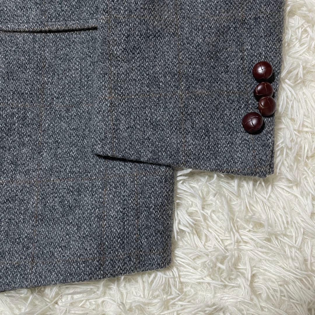 【KKパッパ】ブルックスブラザーズ イタリア製 ツイード くるみボタン