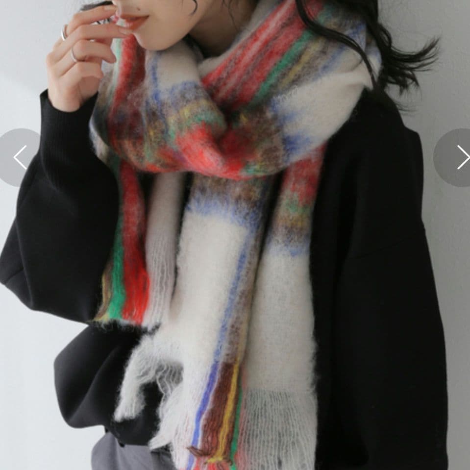 ⚠️ジョージ◡̈⃝⋆*さまご確認用⚠️マンタスエスカライ モヘア マフラー