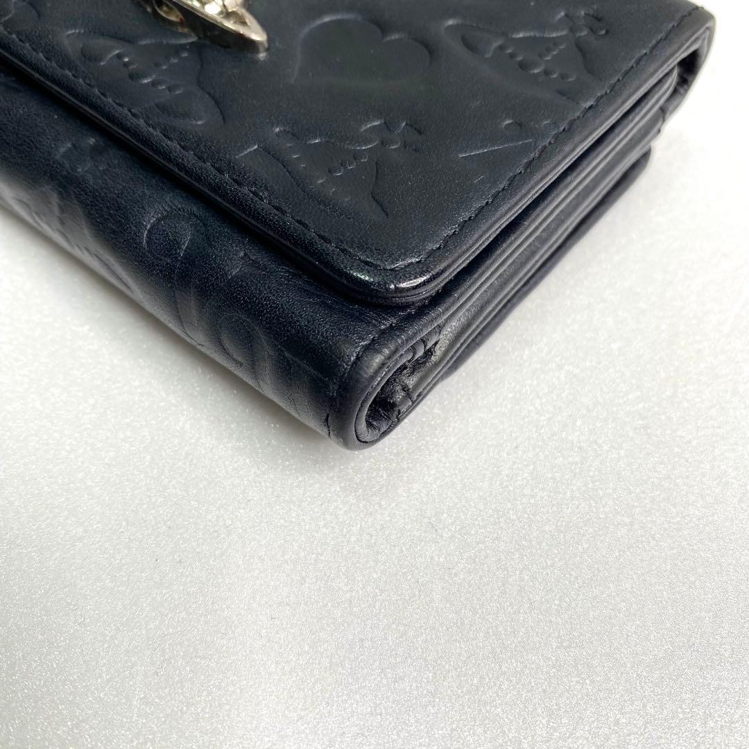 良品✨ヴィヴィアンウエストウッド 財布 オーブ レザー 金具 ロゴ エンボス