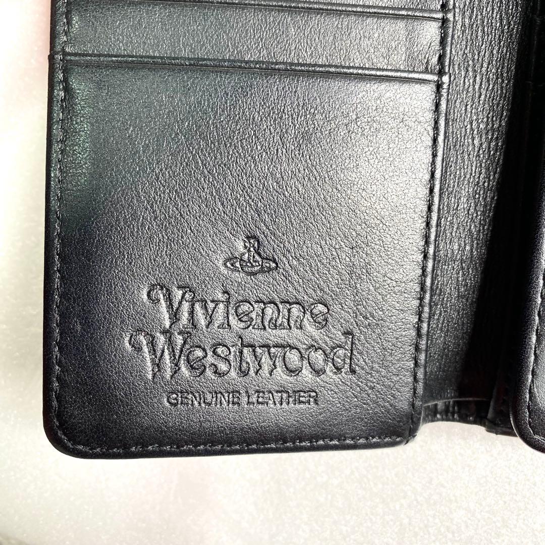 良品✨ヴィヴィアンウエストウッド 財布 オーブ レザー 金具 ロゴ エンボス