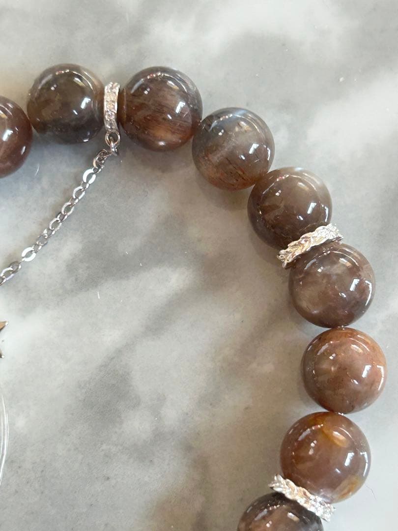 マリエモーン4点おまとめパラサイトとブラックサンムーンストーンのブレスレッ