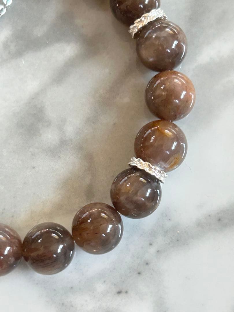 マリエモーン4点おまとめパラサイトとブラックサンムーンストーンのブレスレッ