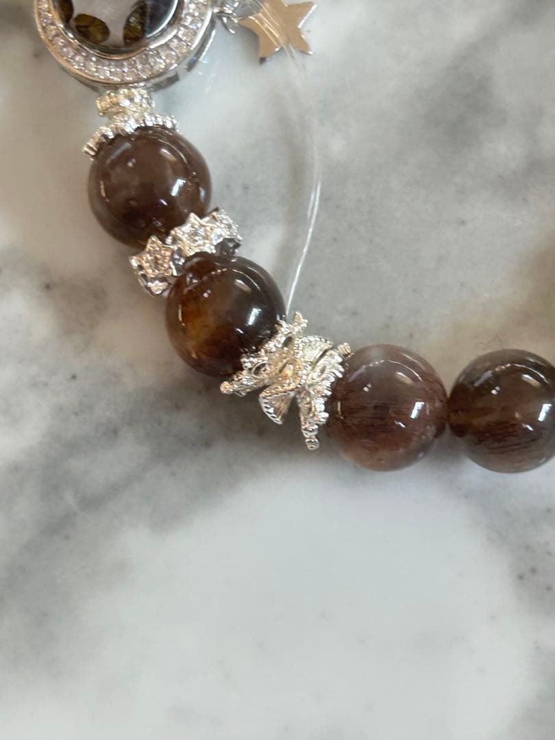 マリエモーン4点おまとめパラサイトとブラックサンムーンストーンのブレスレッ