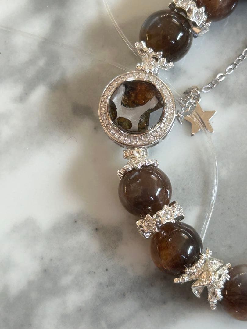 マリエモーン4点おまとめパラサイトとブラックサンムーンストーンのブレスレッ