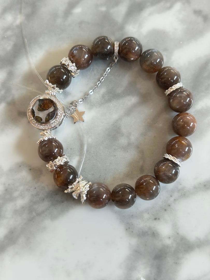 マリエモーン4点おまとめパラサイトとブラックサンムーンストーンのブレスレッ