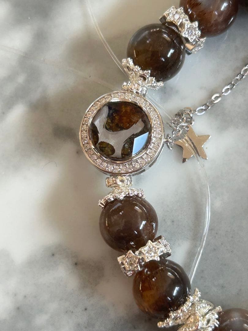 マリエモーン4点おまとめパラサイトとブラックサンムーンストーンのブレスレッ