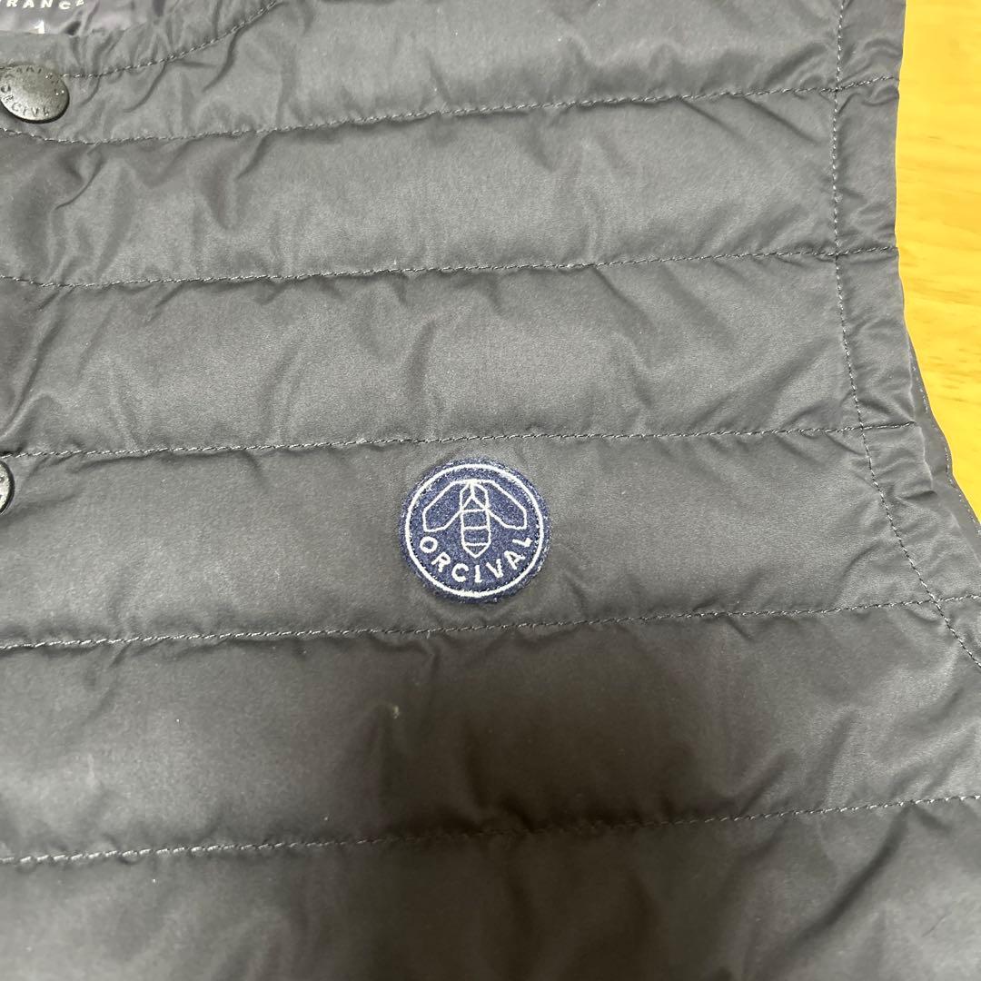 Orcival ブラック キルティングダウンベスト サイズ1