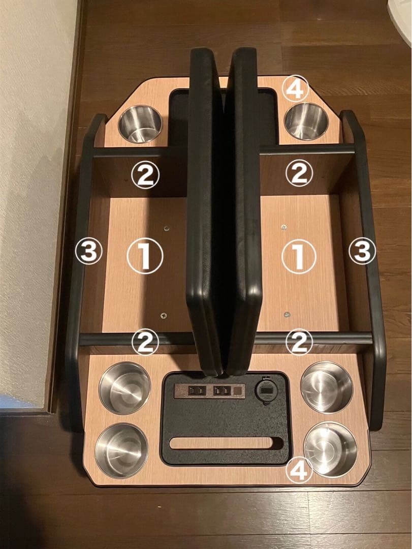 ユウページ① 200系 ハイエース ワイド コンソール