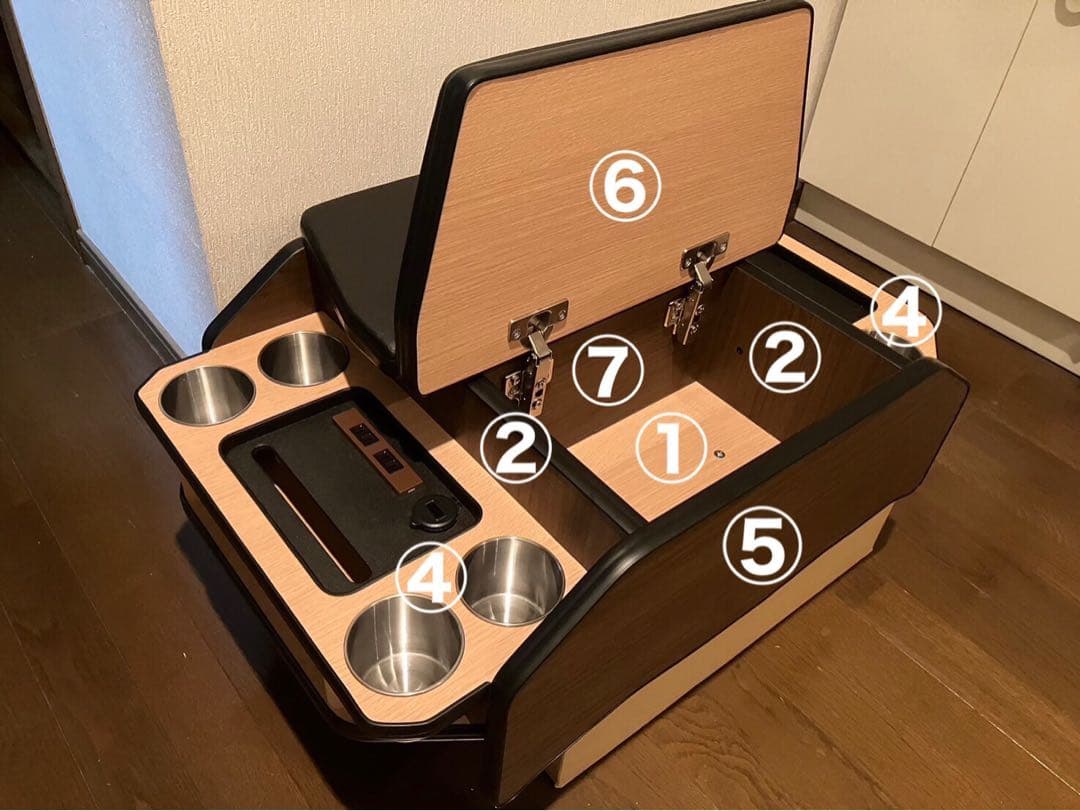 ユウページ① 200系 ハイエース ワイド コンソール