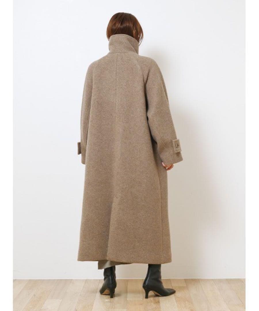 スタンドカラーバルマカンコート フレイアイディー　モカ
