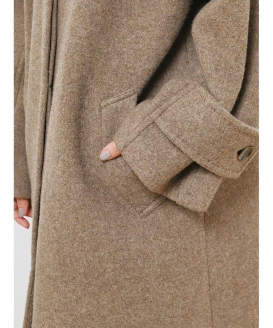 スタンドカラーバルマカンコート フレイアイディー　モカ