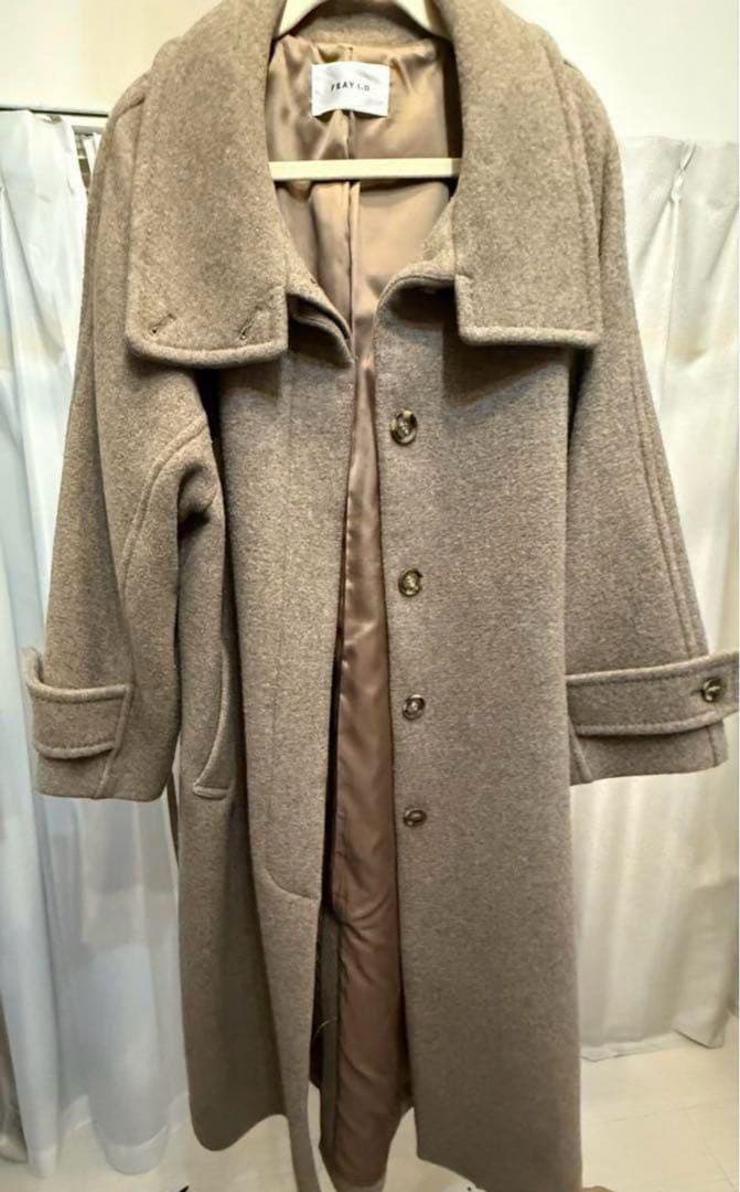 スタンドカラーバルマカンコート フレイアイディー　モカ