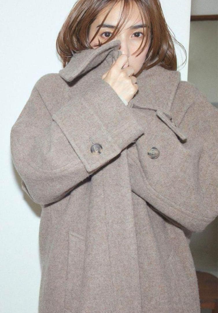 スタンドカラーバルマカンコート フレイアイディー　モカ