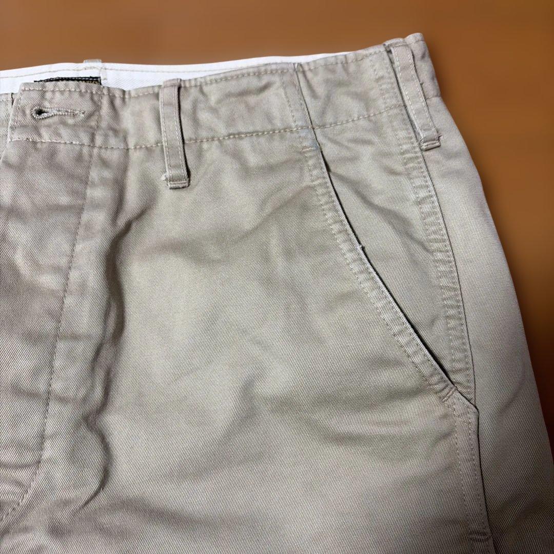 リアルマッコイ　ベージュ スリムフィット チノパン