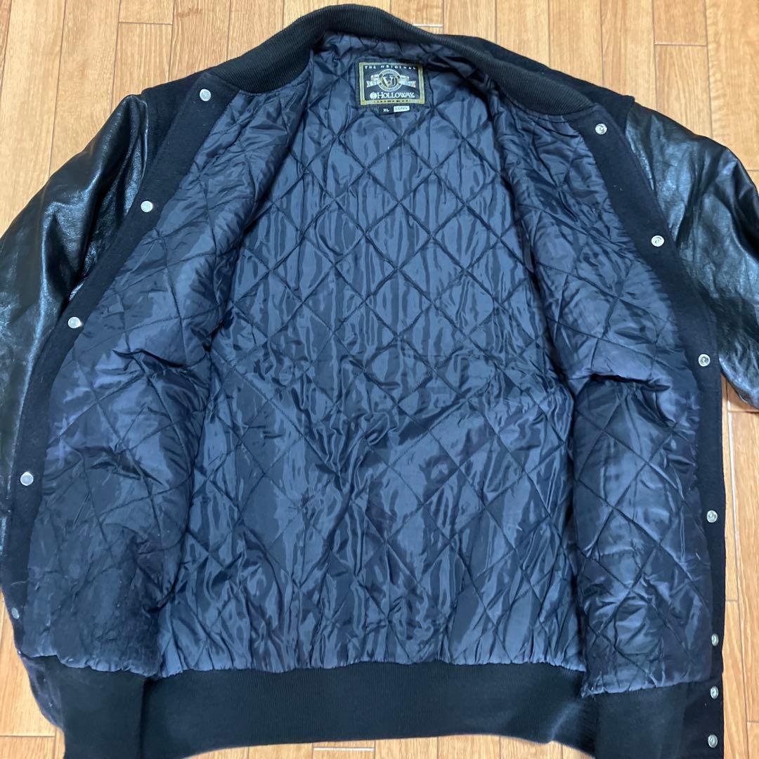 Holloway ホロウェイ USA製 スタジャン XL ロング ブラック 無地