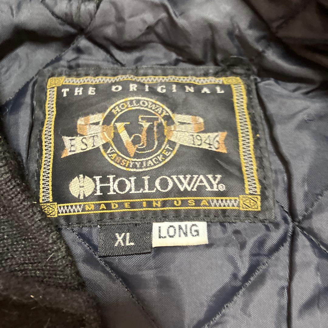 Holloway ホロウェイ USA製 スタジャン XL ロング ブラック 無地
