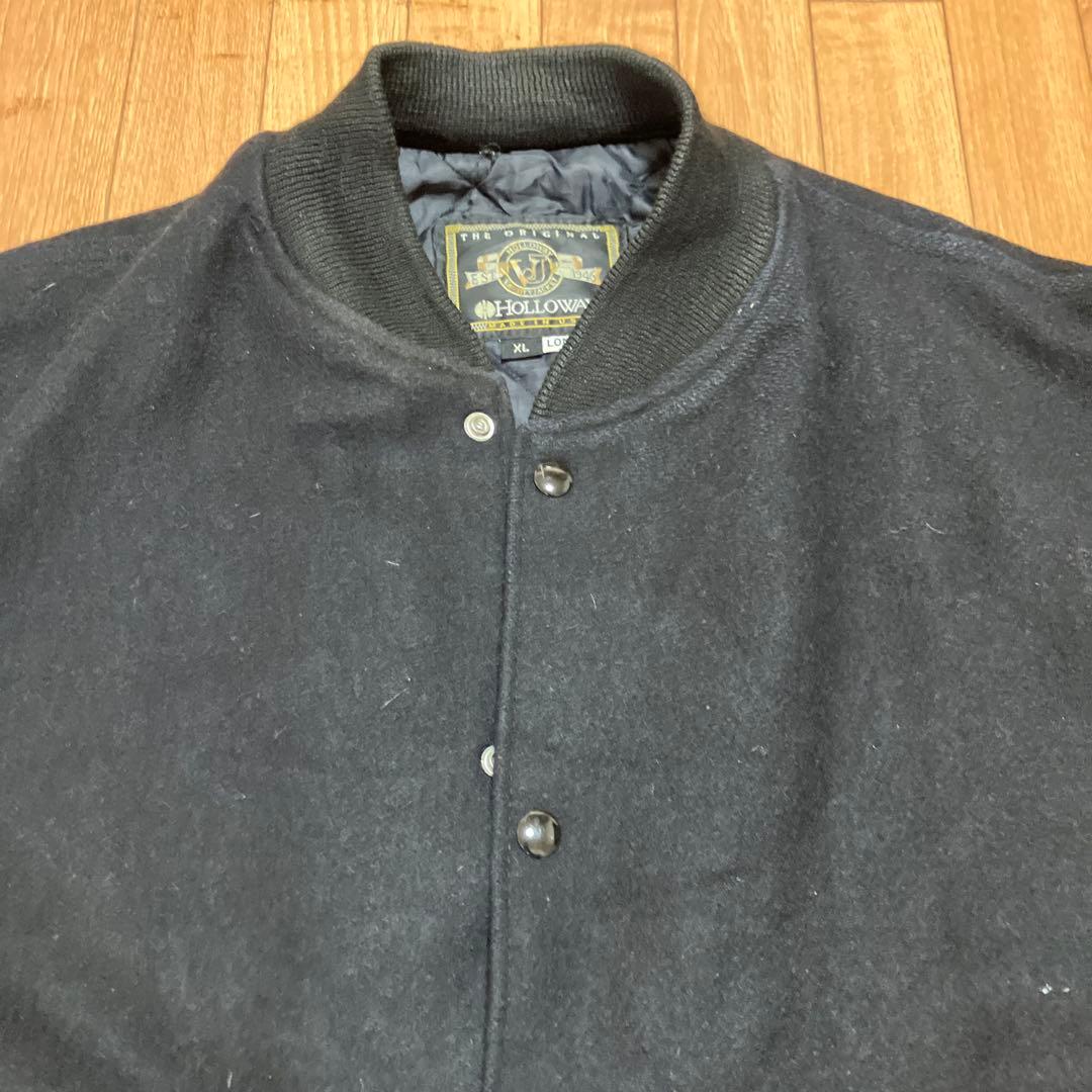 Holloway ホロウェイ USA製 スタジャン XL ロング ブラック 無地