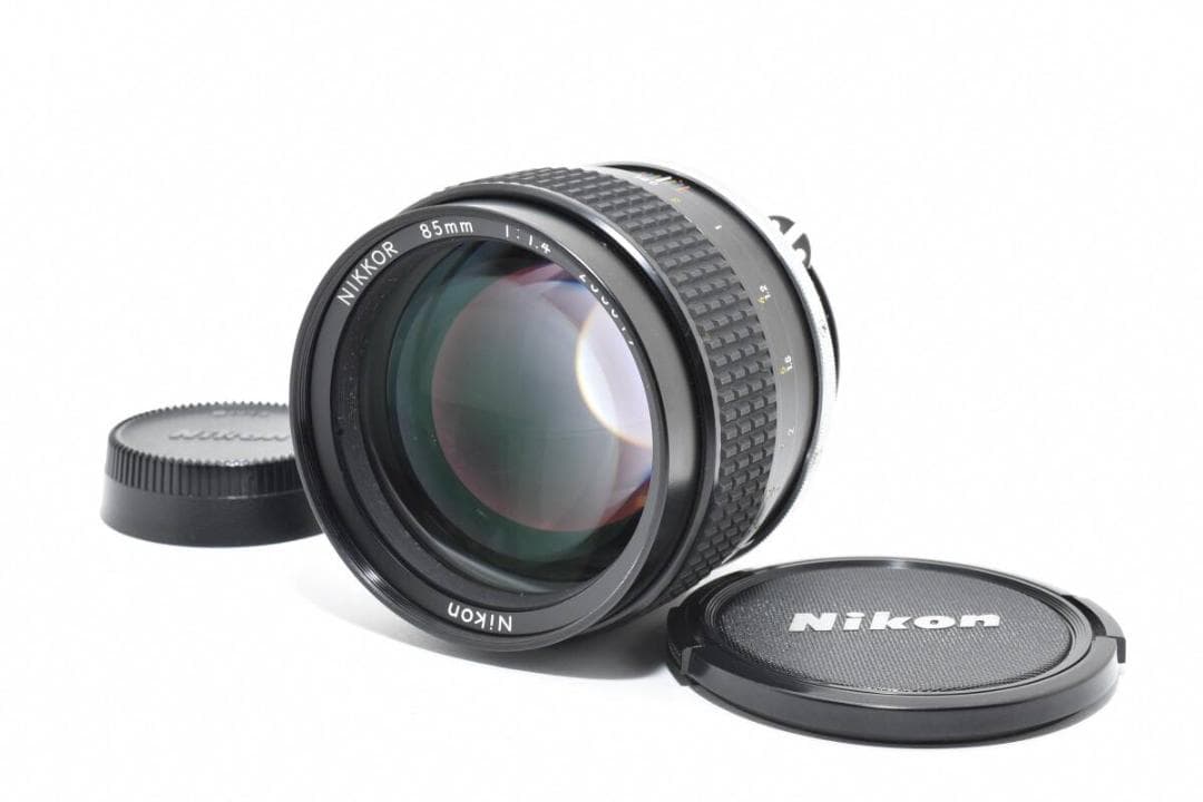 ★美品★Ai-S NIKKOR 85mm F1.4 現状品《前後キャップ付き！》