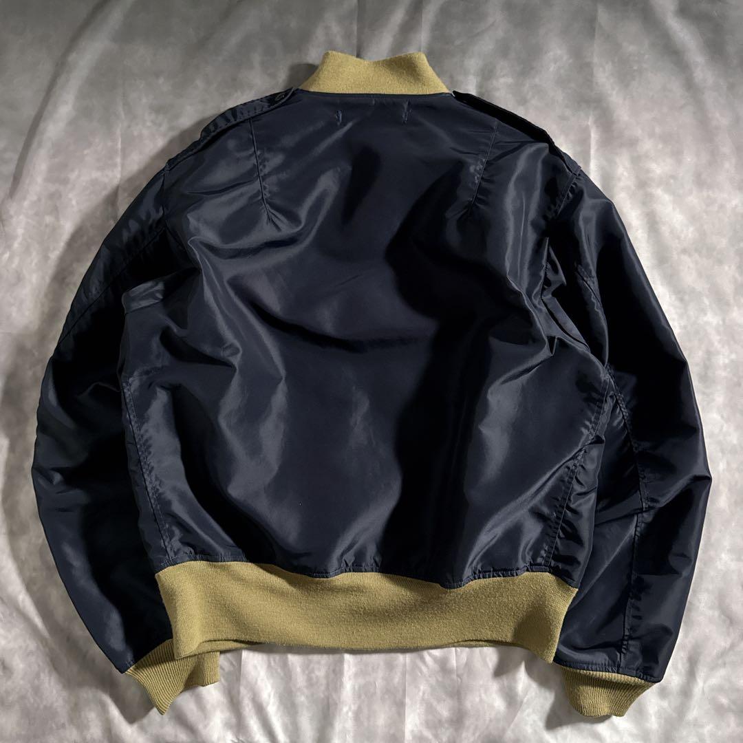 美品　バズリクソンズ　L-2A短丈 フライトジャケット 東洋　ネイビー　40