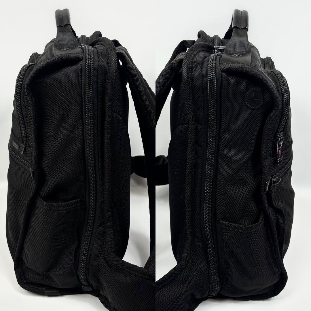 TUMI バックパック 革 黒 ALPHA SLIM SOLUTIONS
