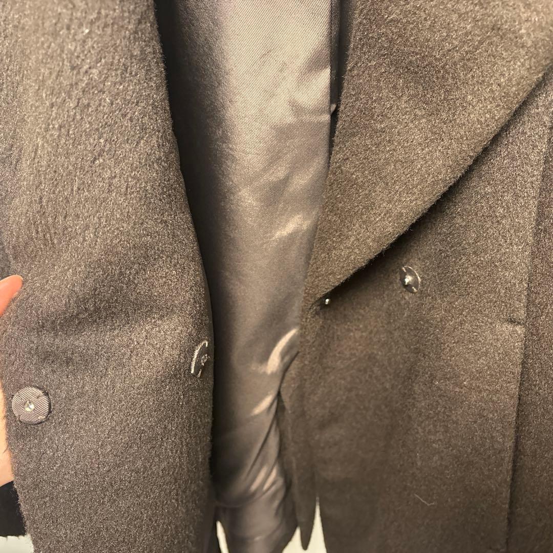 ánuans ブラウンミドル丈コート