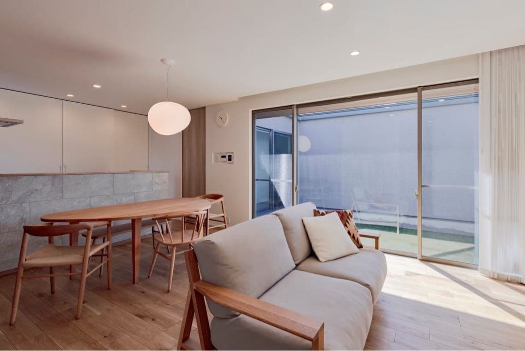 無印良品　フェザーポケットコイル　木製ソファ