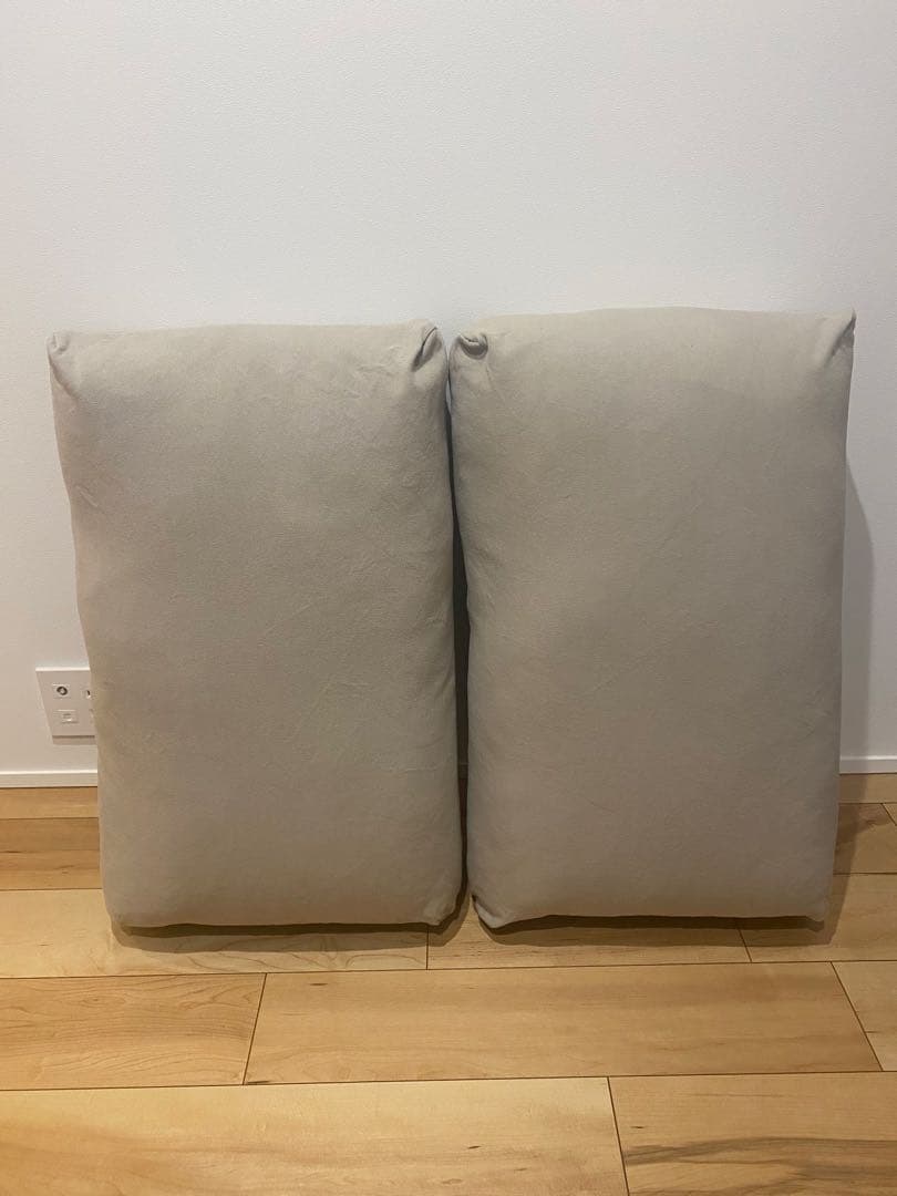 無印良品　フェザーポケットコイル　木製ソファ