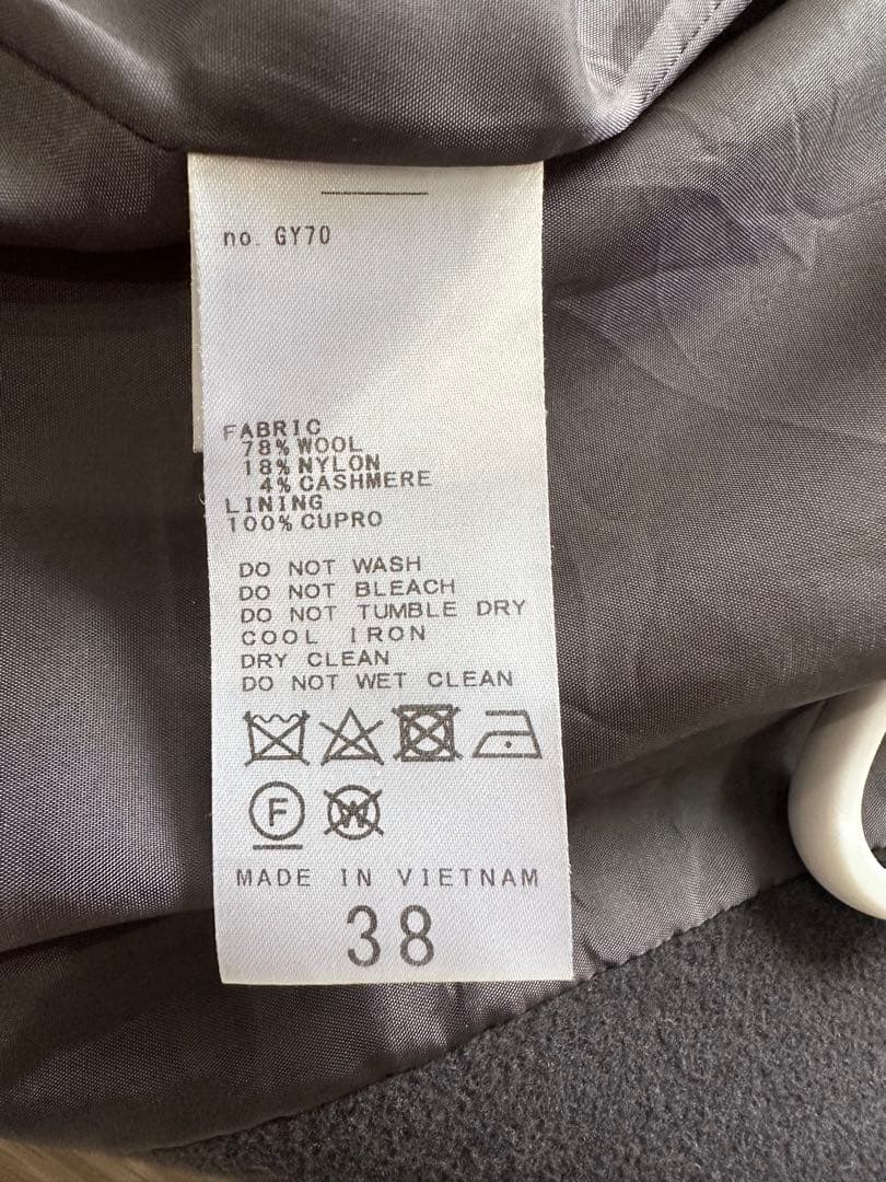 完売品⭐︎Noble カシミヤ MTRチェスターディテールVカラーコート