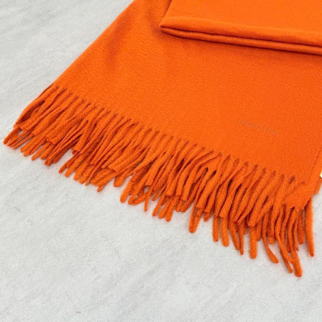 〈未使用/箱付き〉HERMES エルメス 大判ストール カシミア100％