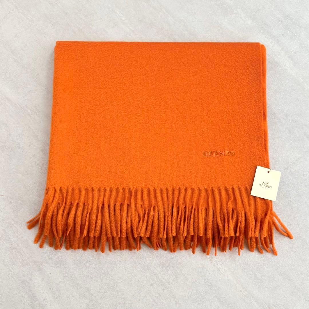 〈未使用/箱付き〉HERMES エルメス 大判ストール カシミア100％
