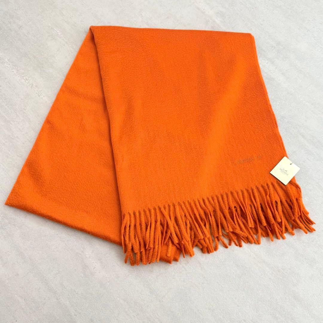 〈未使用/箱付き〉HERMES エルメス 大判ストール カシミア100％