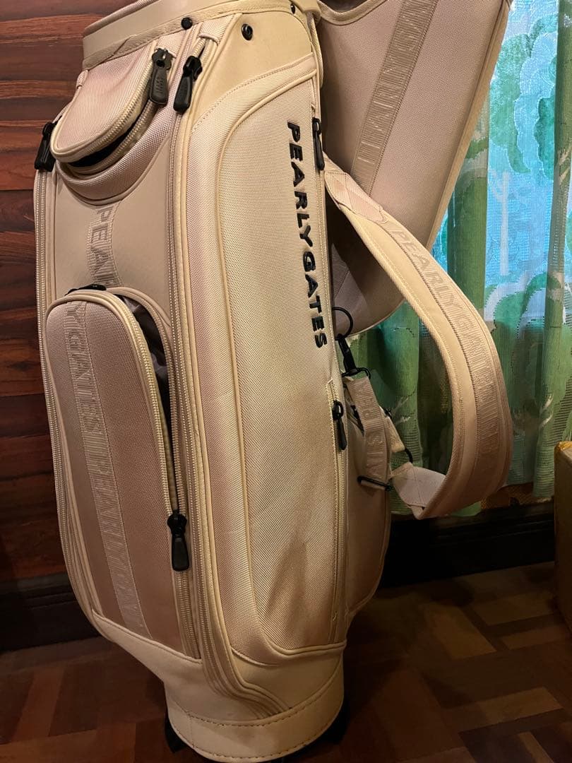 PEARLY GATES ベージュキャディバッグ