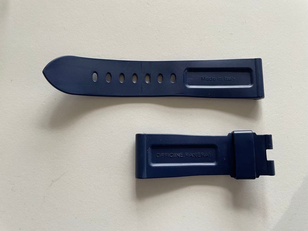 【RYO】PANERAI OFFICINE ネイビー ラバーベルト