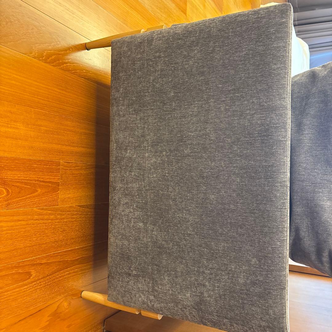 【美品】カリモク　2人掛けソファ　ピュアオーク　ソファー