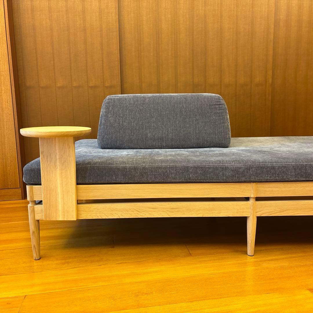 【美品】カリモク　2人掛けソファ　ピュアオーク　ソファー