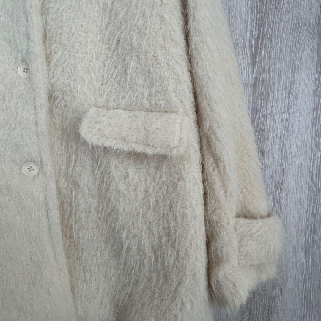 Haru　Kastane シャギーコート　アイボリー