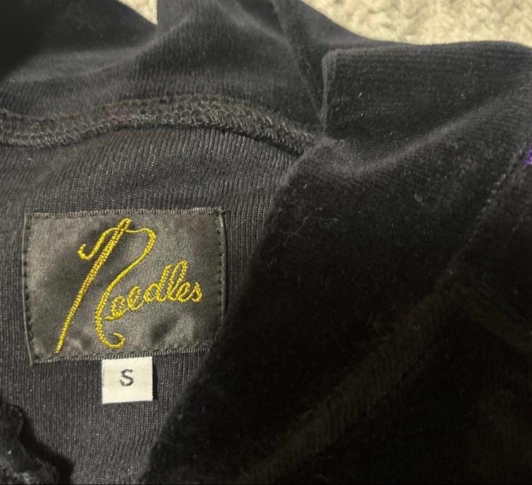 needles ベロアセットアップ　黒紫　サイズs