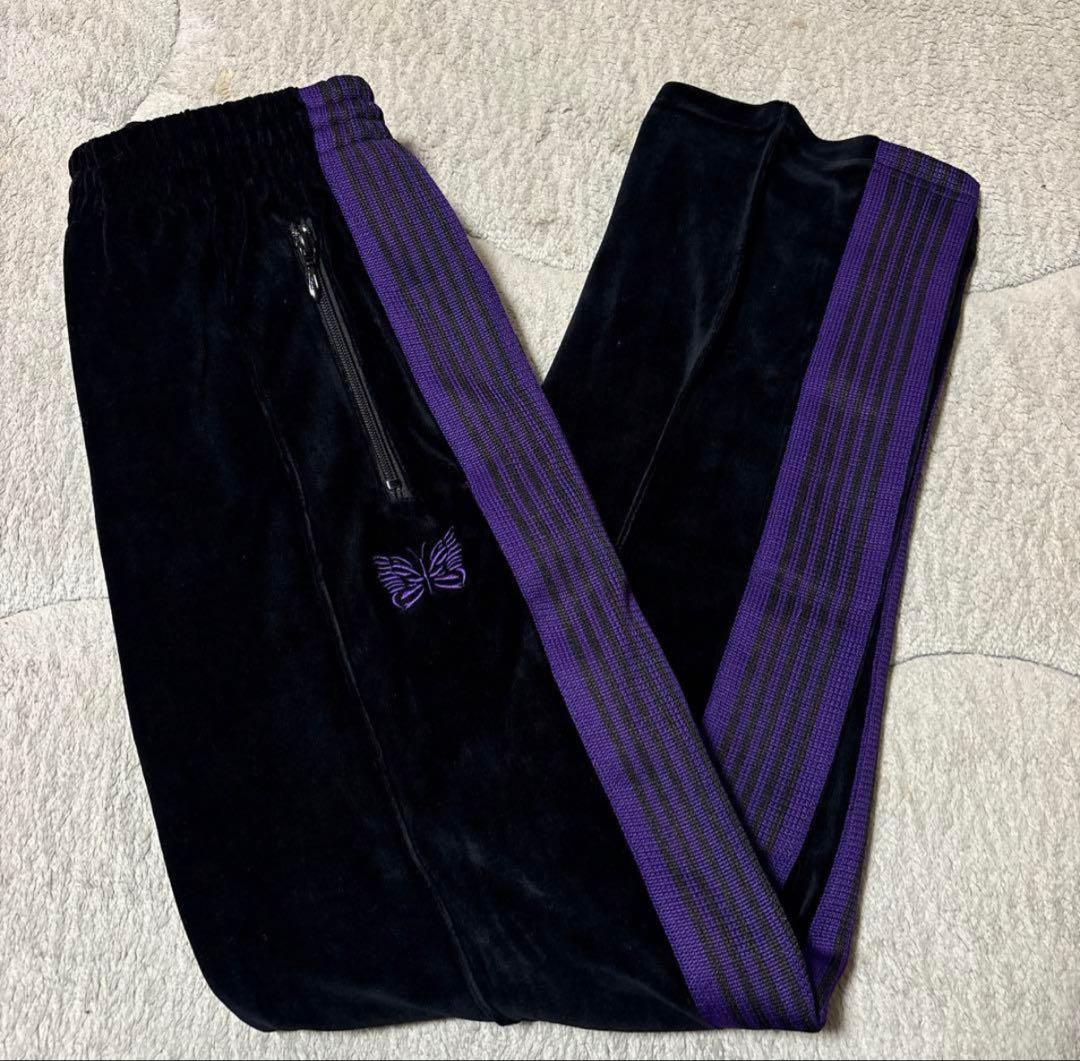 needles ベロアセットアップ　黒紫　サイズs