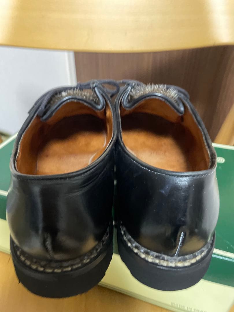 デカタグ　旧タグ　パラブーツ ミカエル Paraboot ブラック アザラシ