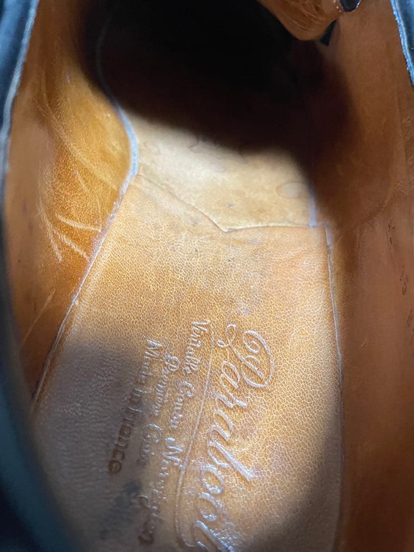 デカタグ　旧タグ　パラブーツ ミカエル Paraboot ブラック アザラシ