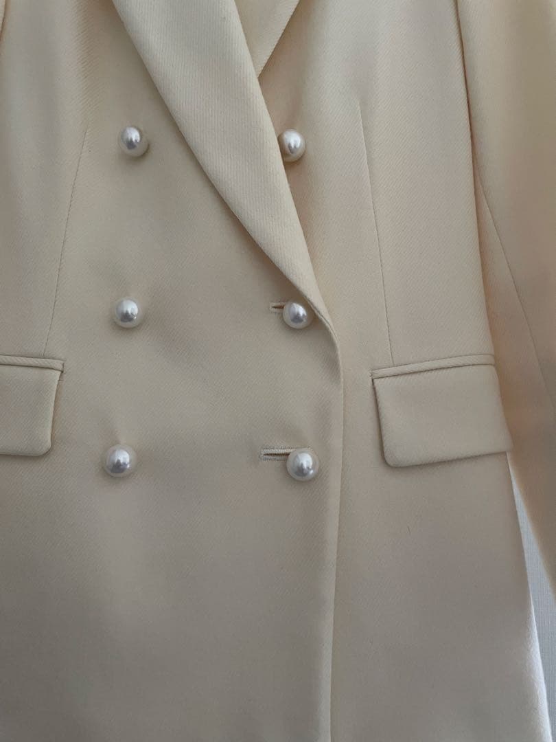 未使用同様　M-PREMIER パールボタンダブルジャケット