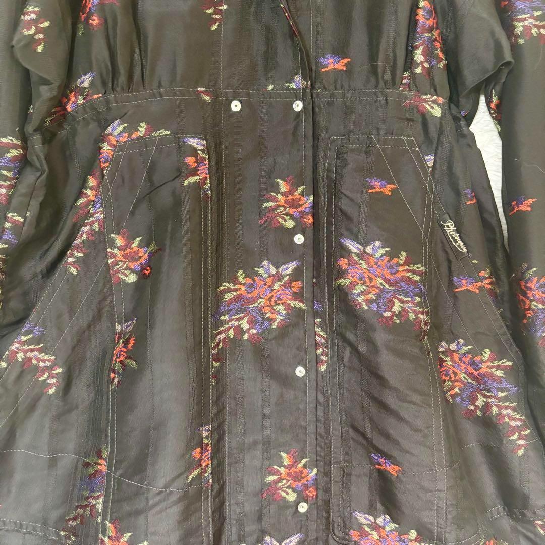 PHOTOCOPIEU フォトコピュー ワンピース 花柄 長袖 シルク