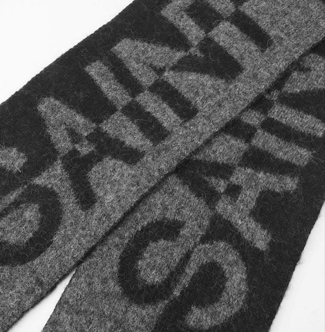 【SAINT LAURENT】 新品/ 未開封 メンズ バイカラーニットマフラー