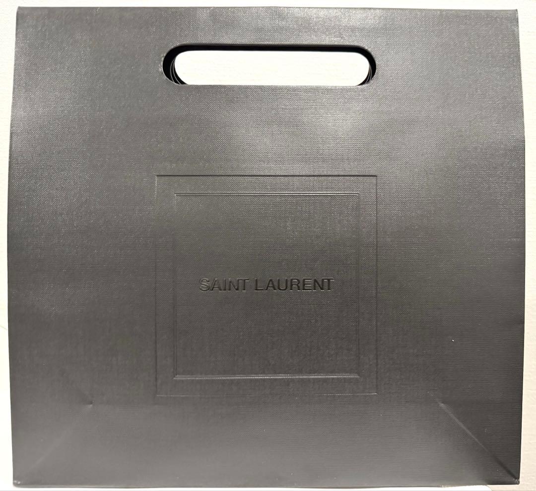 【SAINT LAURENT】 新品/ 未開封 メンズ バイカラーニットマフラー