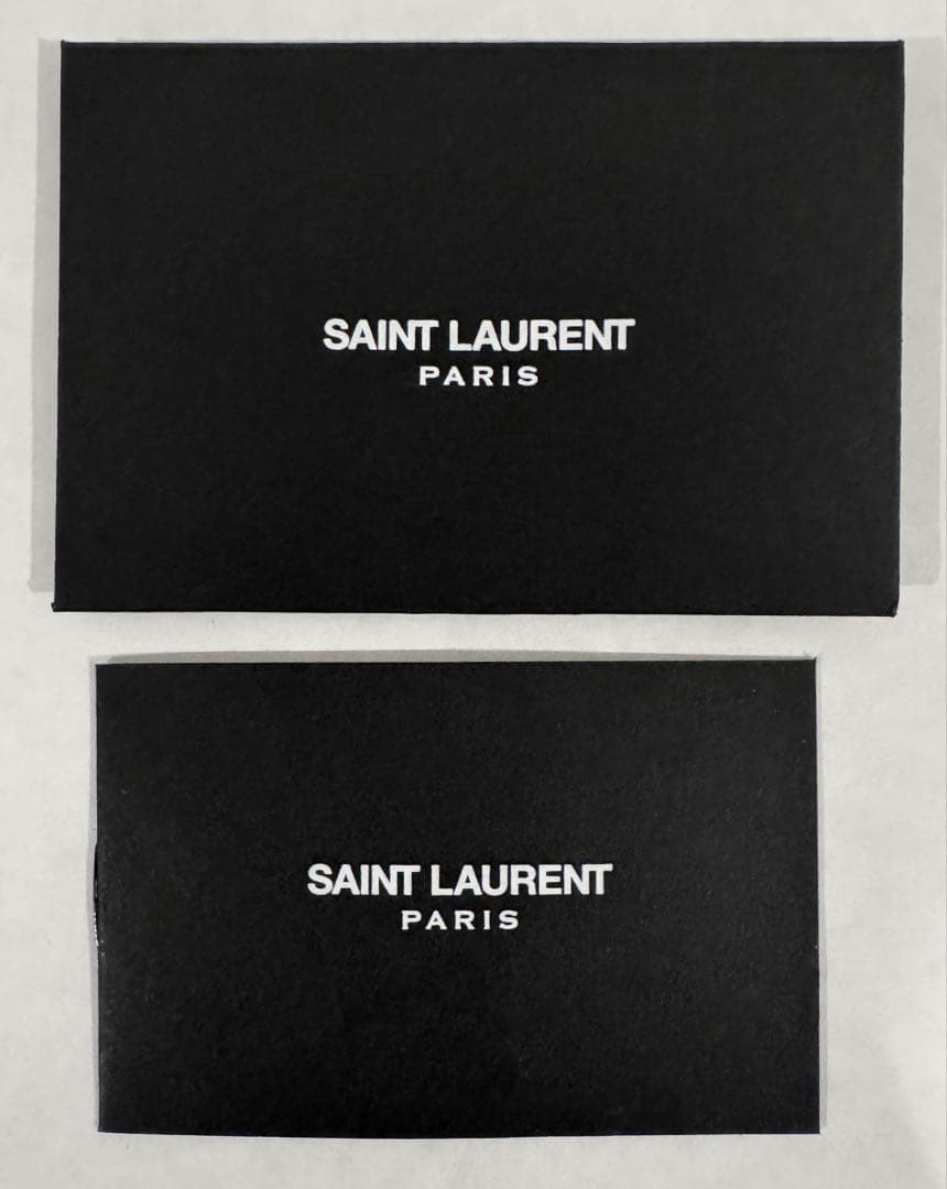 【SAINT LAURENT】 新品/ 未開封 メンズ バイカラーニットマフラー
