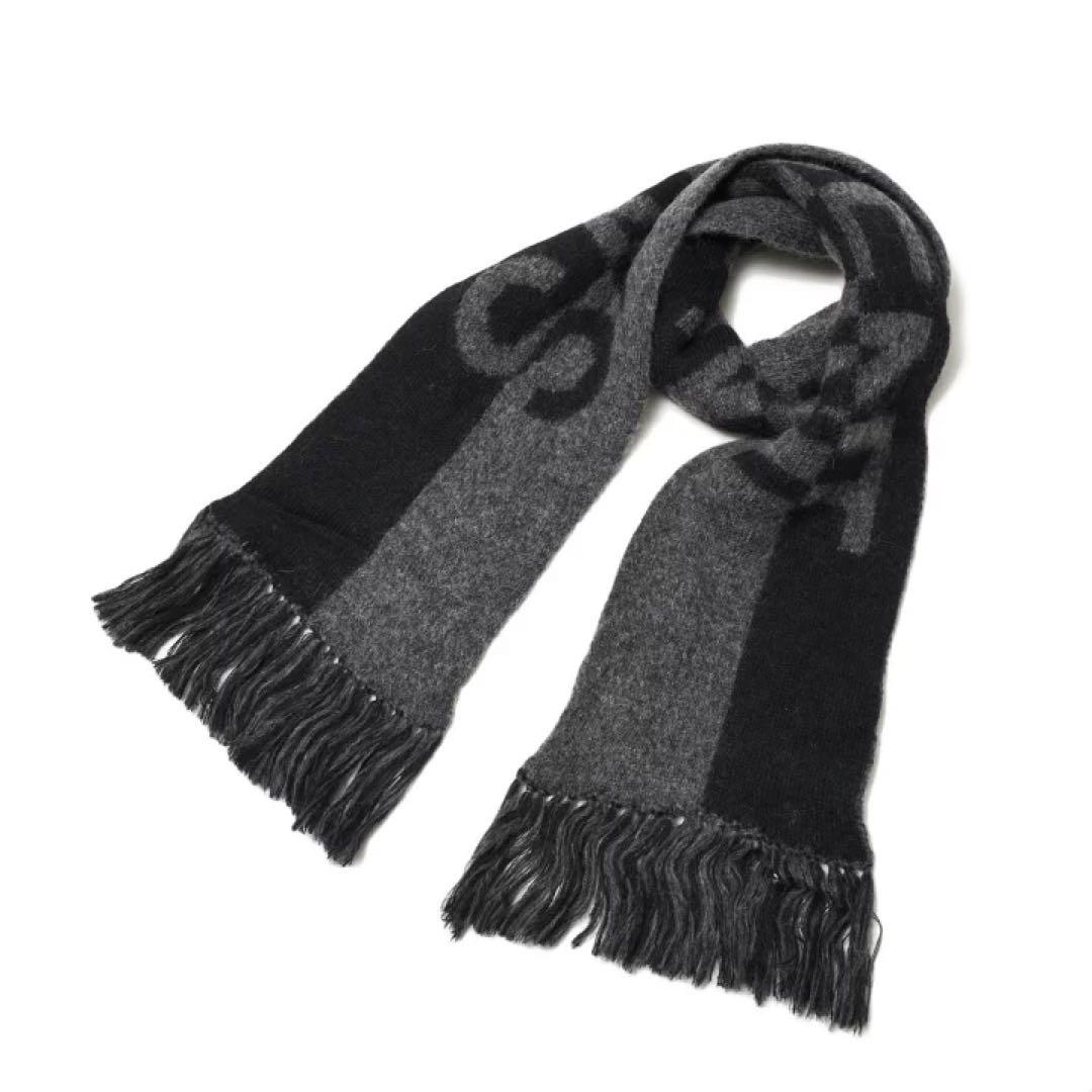 【SAINT LAURENT】 新品/ 未開封 メンズ バイカラーニットマフラー