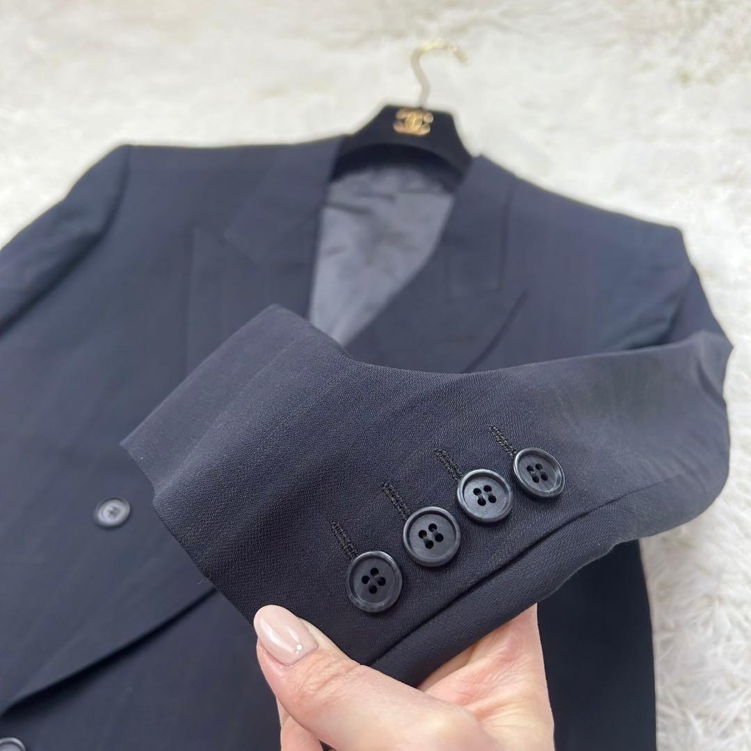 E173 L クリスチャンディオール ダブル ストライプ スーツ上下 メンズ