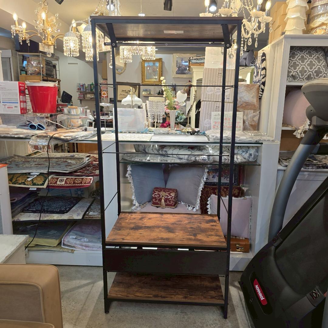 i+【美品】 NITORI ニトリ ハンガーラック ステイン1880