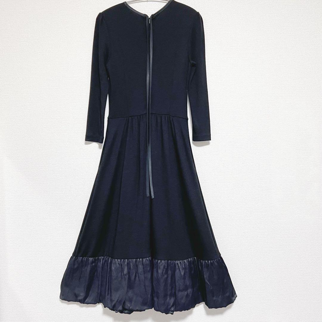 ボーダーズアットバルコニー ウールジャージーマキシドレス　ワンピース